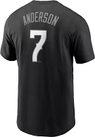 Nike Men's Chicago White Sox Tim Anderson #7 Black T-Shirt