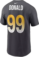 Nike Men's Los Angeles Rams Aaron Donald #99 Anthracite T-Shirt