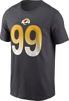 Nike Men's Los Angeles Rams Aaron Donald #99 Anthracite T-Shirt