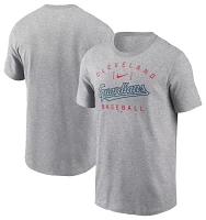 Nike Men's Cleveland Guardians Gray Home Team Arch T-Shirt