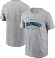 Nike Men's Seattle Mariners Gray Home Team Arch T-Shirt