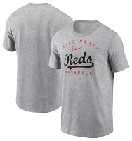 Nike Men's Cincinnati Reds Gray Home Team Arch T-Shirt