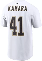 Nike Men's New Orleans Saints Alvin Kamara #41 White T-Shirt