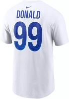 Nike Men's Los Angeles Rams Aaron Donald #99 White T-Shirt