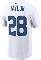 Nike Men's Indianapolis Colts Jonathan Taylor #28 White T-Shirt