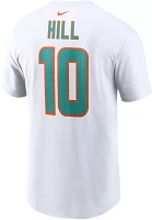 Nike Men's Miami Dolphins Tyreek Hill #10 White T-Shirt