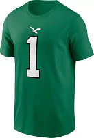 Nike Men's Philadelphia Eagles Jalen Hurts #1 Throwback Green T-Shirt