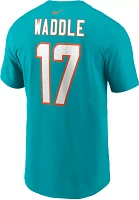 Nike Men's Miami Dolphins Jaylen Waddle #17 Aqua T-Shirt