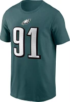 Nike Men's Philadelphia Eagles Fletcher Cox #91 Green T-Shirt