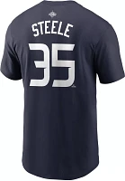 Nike Men's Chicago Cubs Justin Steele #35 Blue T-Shirt