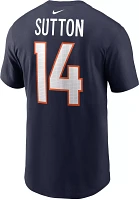 Nike Men's Denver Broncos Courtland Sutton #14 Navy T-Shirt