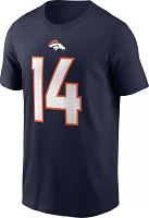 Nike Men's Denver Broncos Courtland Sutton #14 Navy T-Shirt