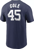 Nike Men's New York Yankees Gerrit Cole #45 Navy T-Shirt