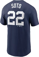 Nike Men's New York Yankees Juan Soto #22 Navy T-Shirt