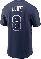 Nike Men's Tampa Bay Rays Brandon Lowe #8 Navy T-Shirt