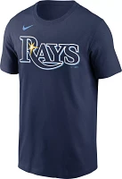 Nike Men's Tampa Bay Rays Brandon Lowe #8 Navy T-Shirt