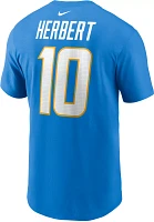 Nike Men's Los Angeles Chargers Justin Herbert #10 Blue T-Shirt