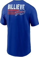 Nike Men's Buffalo Bills Blitz Back Slogan Royal T-Shirt