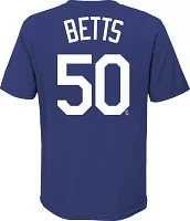 Nike Men's Los Angeles Dodgers Mookie Betts #50 Blue T-Shirt