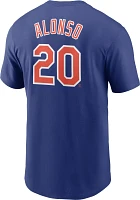 Nike Men's New York Mets Pete Alonso #20 Blue T-Shirt