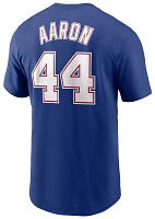 Nike Men's Atlanta Braves Hank Aaron #44 Blue Cooperstown T-Shirt