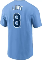 Nike Men's Tampa Bay Rays Brandon Lowe #8 Blue T-Shirt