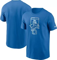 Nike Men's Detroit Lions Essential Blue T-Shirt