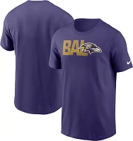 Nike Men's Baltimore Ravens Logo Essential Purple T-Shirt