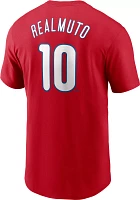 Nike Men's Philadelphia Phillies J. T. Realmuto #10 Red T-Shirt