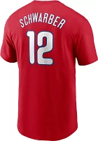 Nike Men's Philadelphia Phillies Kyle Schwarber #12 Red T-Shirt