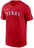 Nike Men's Texas Rangers Corey Seager #5 Red T-Shirt