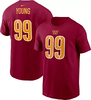 Nike Men's Washington Commanders Chase Young #99 Red Logo T-Shirt