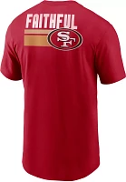 Nike Men's San Francisco 49ers Blitz Back Slogan Red T-Shirt