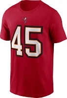 Nike Men's Tampa Bay Buccaneers Devin White #45 Gym Red T-Shirt