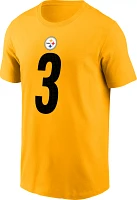 Nike Men's Pittsburgh Steelers Russell Wilson #3 Gold T-Shirt