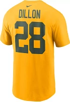 Nike Men's Green Bay Packers A.J. Dillon #28 Gold T-Shirt