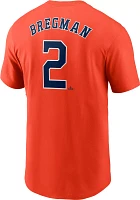 Nike Men's Houston Astros Alex Bregman #2 Orange T-Shirt