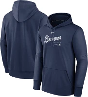 Nike Men's Atlanta Braves Navy Authentic Collection Hoodie