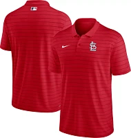 Nike Men's St. Louis Cardinals Red Authentic Collection  Stripe Polo