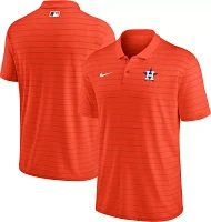 Nike Men's Houston Astros Orange Authentic Collection Stripe Polo