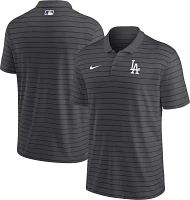 Nike Men's Los Angeles Dodgers White Authentic Collection  Stripe Polo