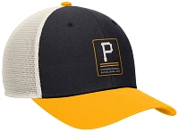 Nike Adult Pittsburgh Pirates Black Cooperstown Rewind Adjustable Trucker Hat