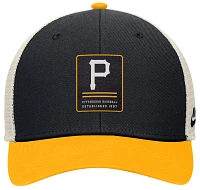 Nike Adult Pittsburgh Pirates Black Cooperstown Rewind Adjustable Trucker Hat