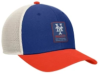 Nike Adult New York Mets Blue Cooperstown Rewind Adjustable Trucker Hat