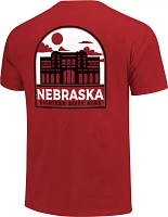 Image One Men's Nebraska Cornhuskers Scarlet Campus Arch T-Shirt