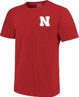 Image One Men's Nebraska Cornhuskers Scarlet Campus Arch T-Shirt