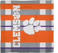 Pegasus Sports Clemson Tigers 3-Piece Queen Bedding Set