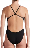 Nike Women's Hydrastrong Solid Cut-Out Back One Piece Swimsuit