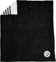 Pegasus Sports Pittsburgh Steelers 60'' x 70'' Embossed Sherpa Stripe Throw Blanket