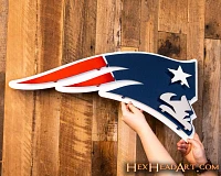 Hex Head New England Patriots 30" Logo Sign